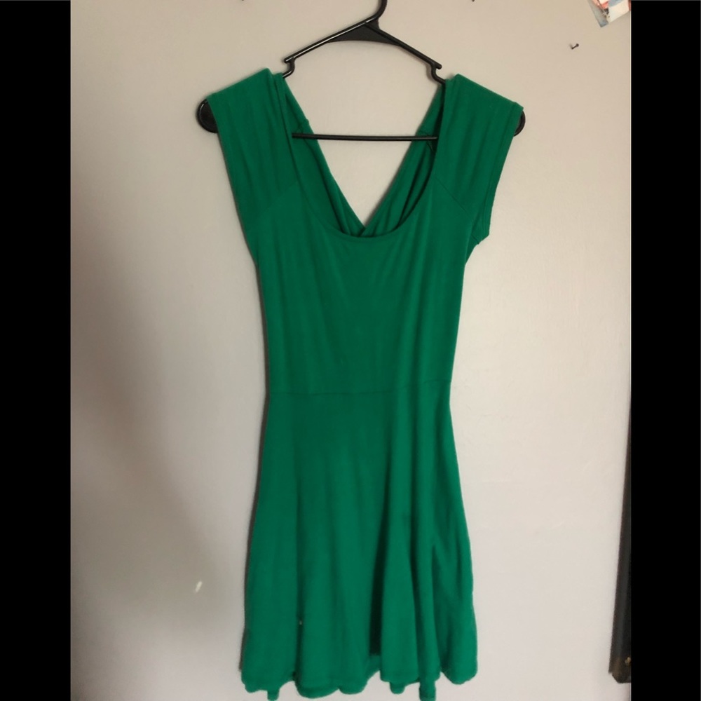 LA Hearts Green Sundress Open-back Size S